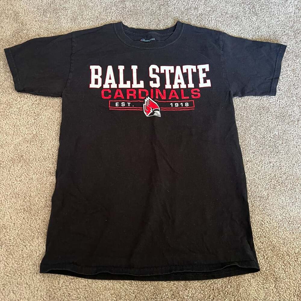 Champion Ball State Cardinals Est. 1918 Black Graphic T-Shirt